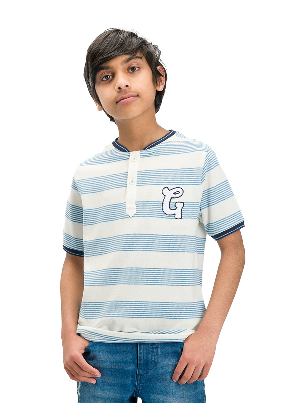 All Start Varsity Stripe Polo Tee