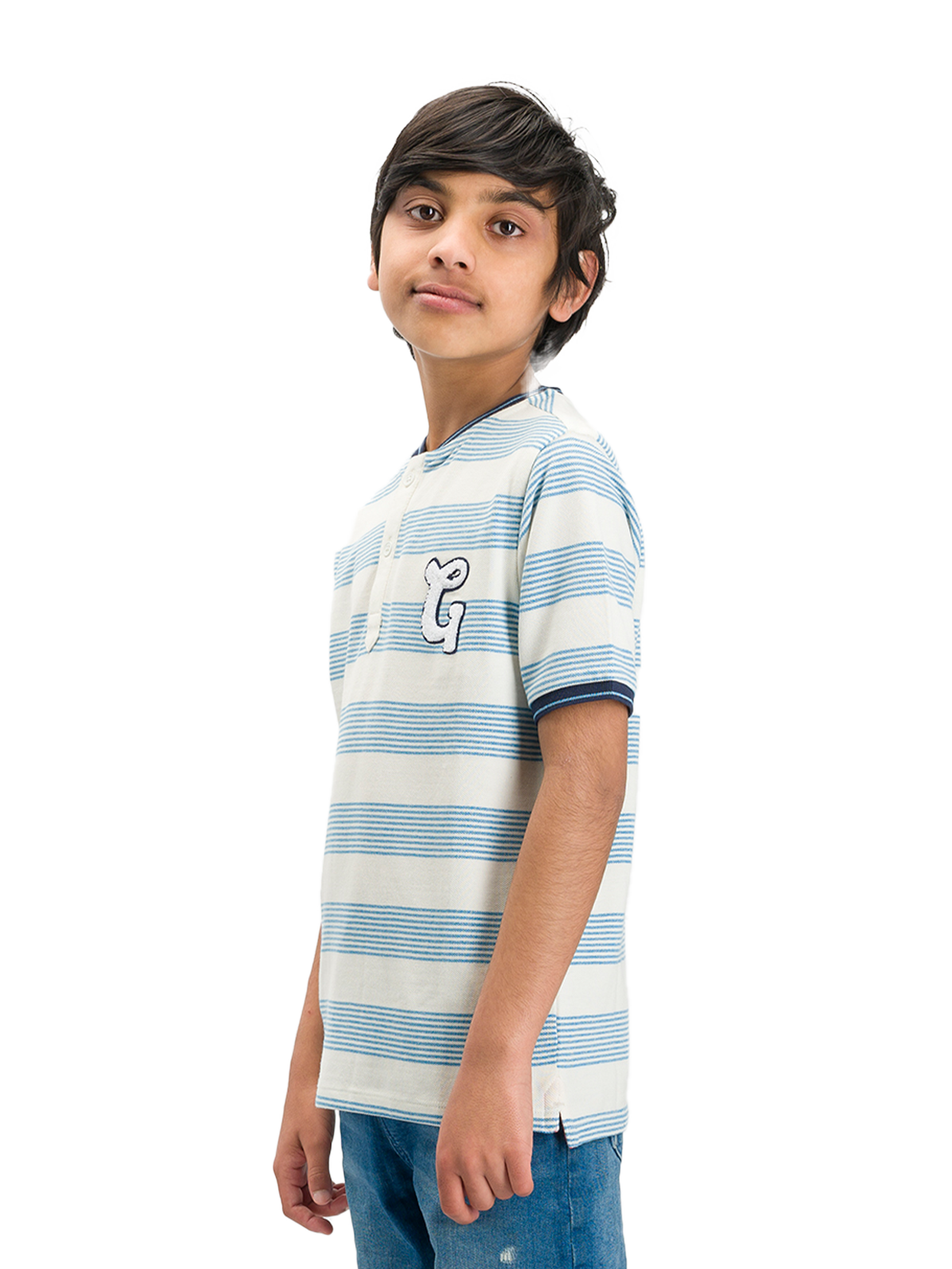 All Start Varsity Stripe Polo Tee