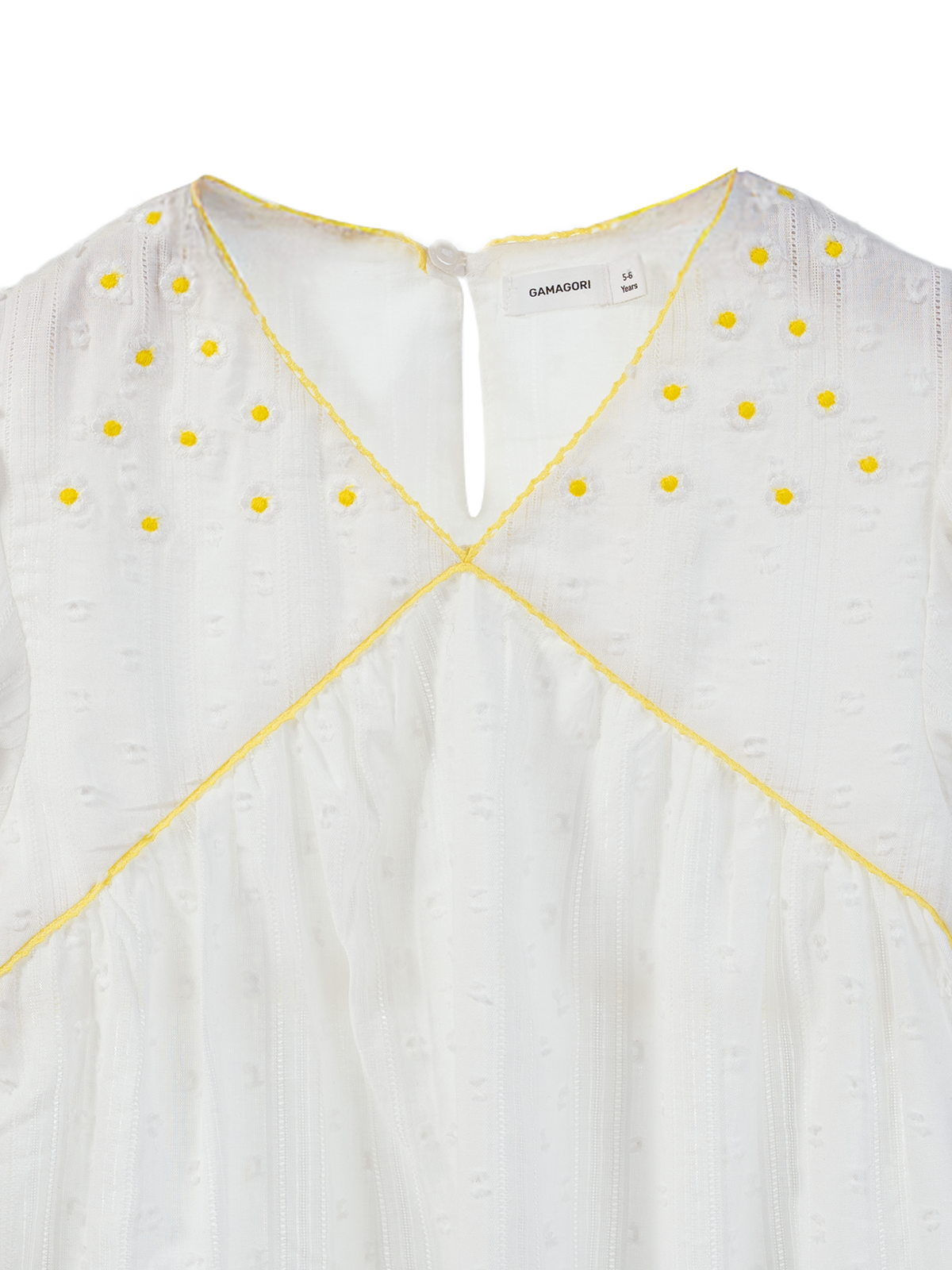 Bell Sleeve Embroidered Top