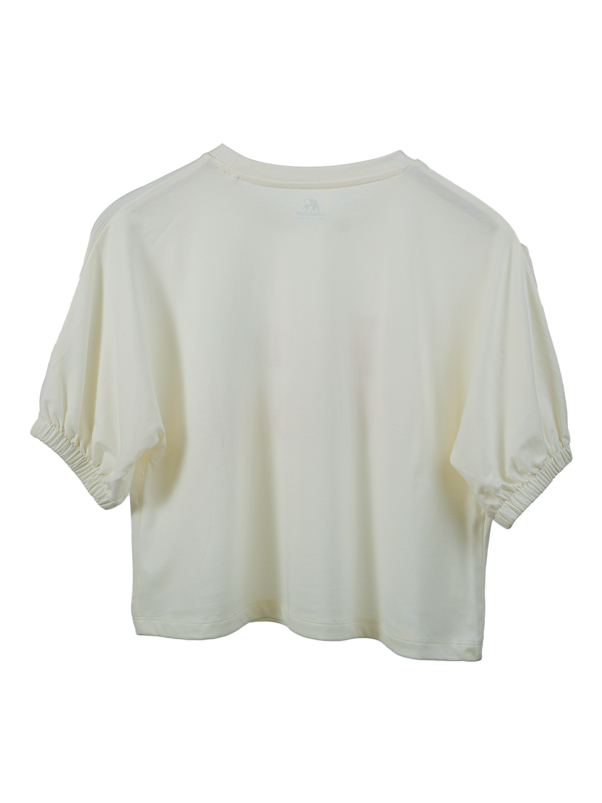 Embroidered  Slogan Puff Tee