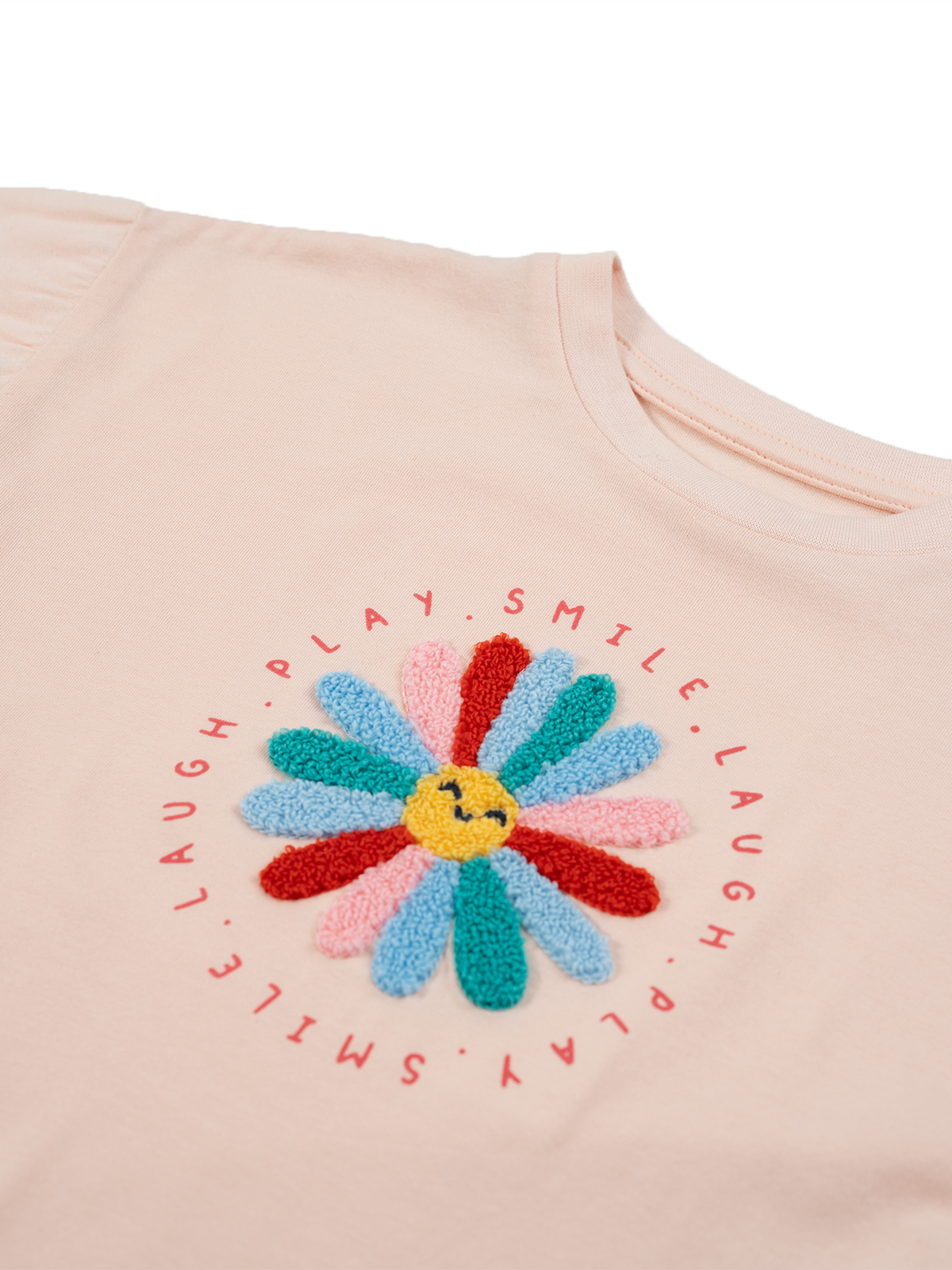 Smiley Bloom Ruffle Tee