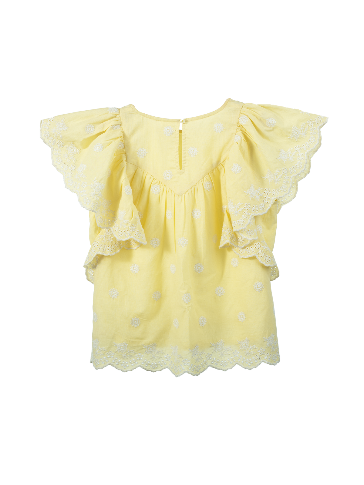 Sunbeam Scallop Embroidered Top