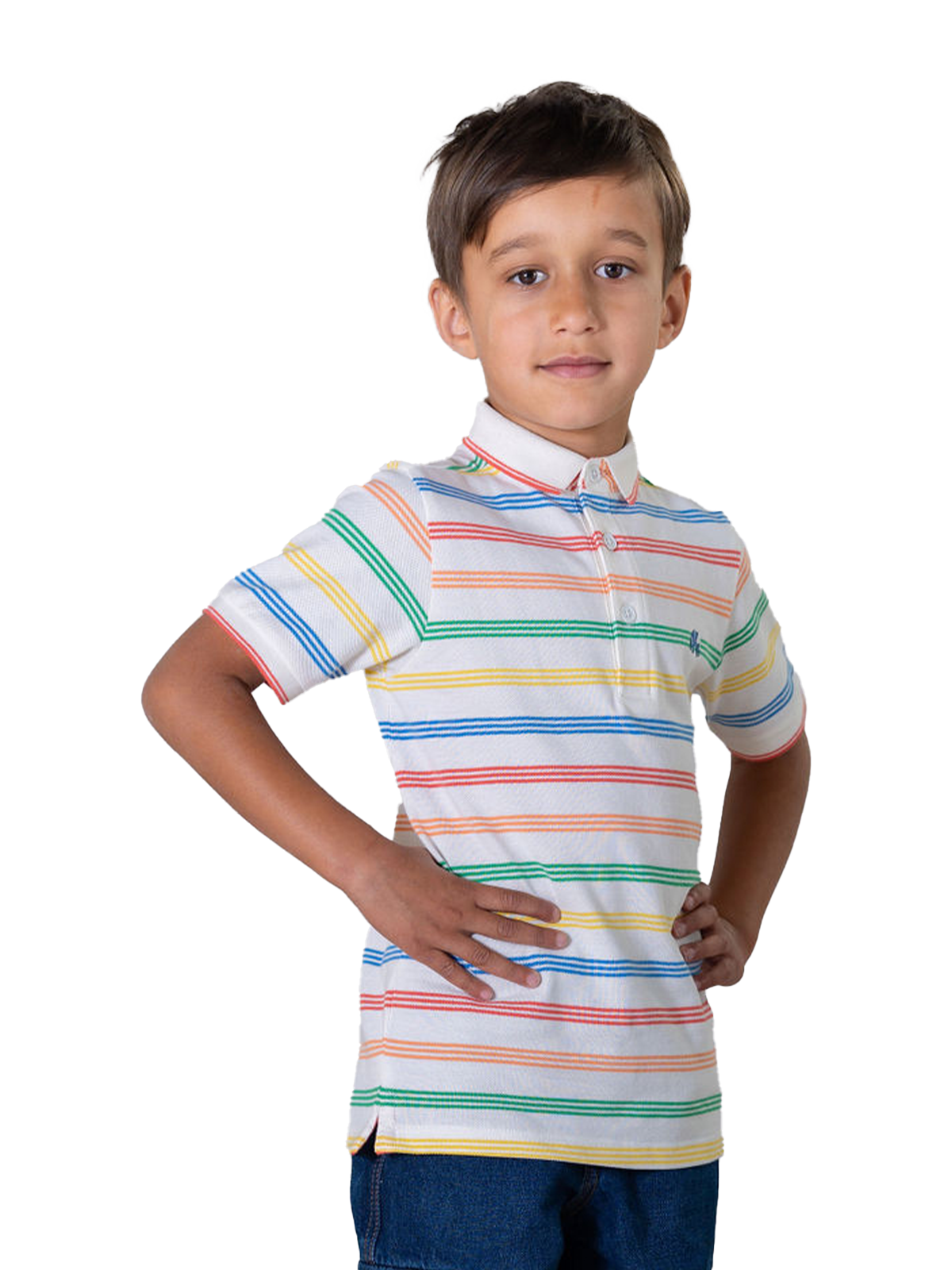 Sunbeam Stripe Polo Tee
