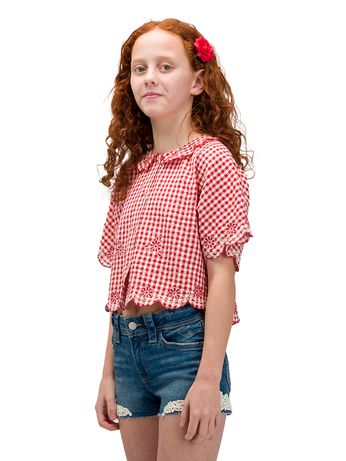 Sunberry Scallop Blouse