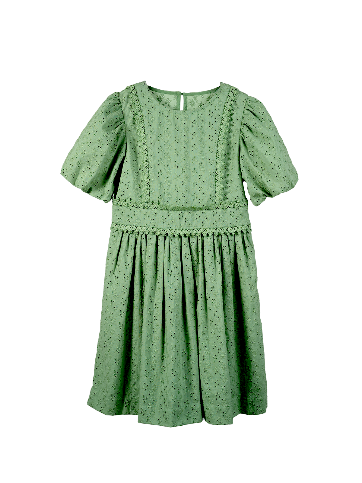 Sunshine Bloom allover  Embroidered Dress