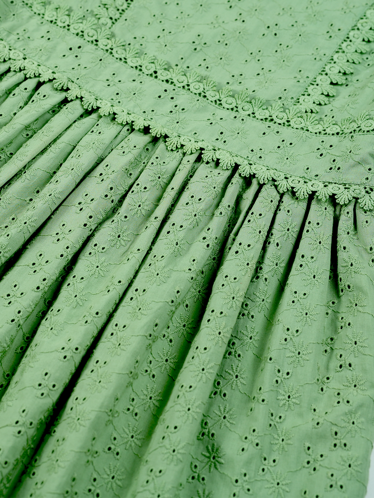 Sunshine Bloom allover  Embroidered Dress