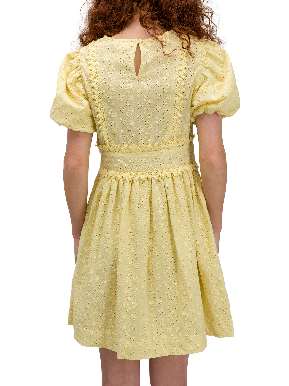 Sunshine Bloom allover  Embroidered Dress
