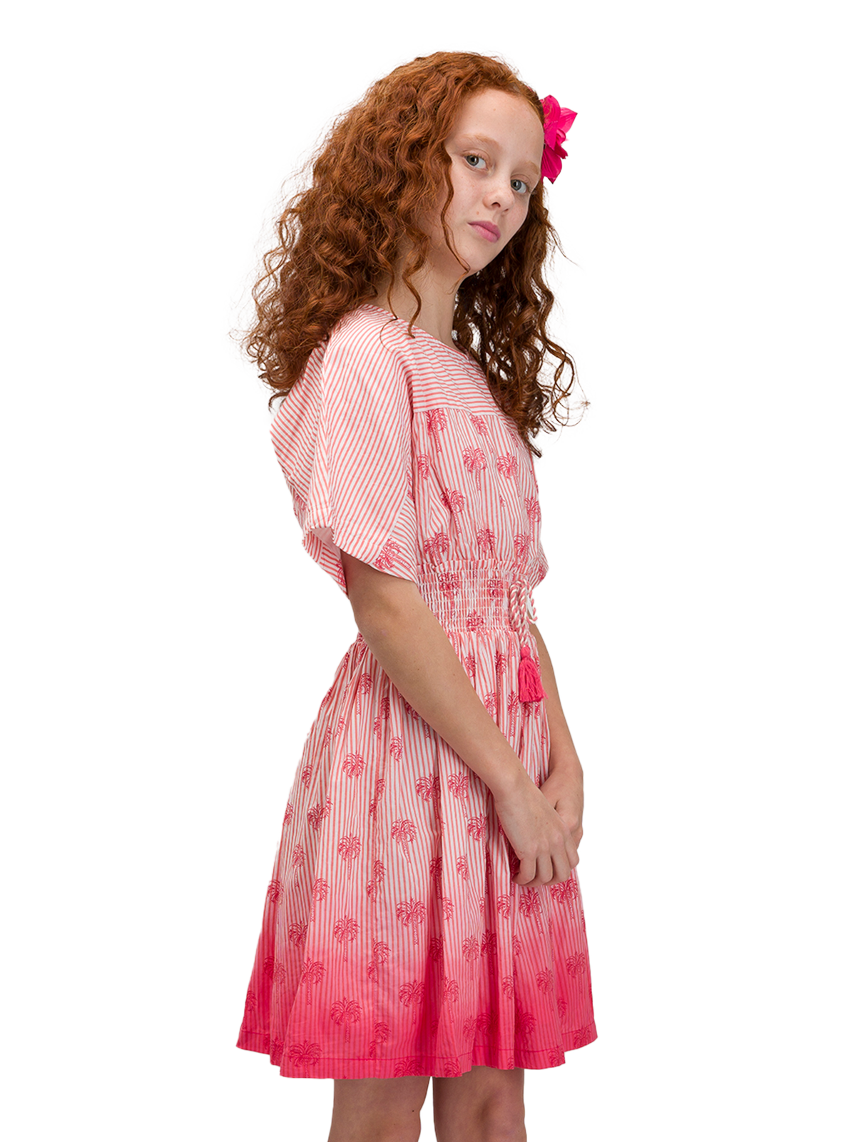 Tropical Sunset Tassel Dress